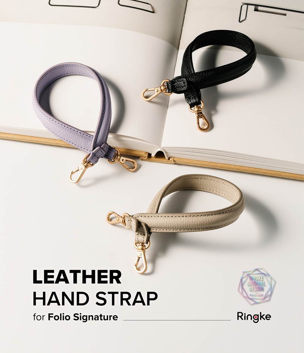Leather Hand Strap Para Folio Signature