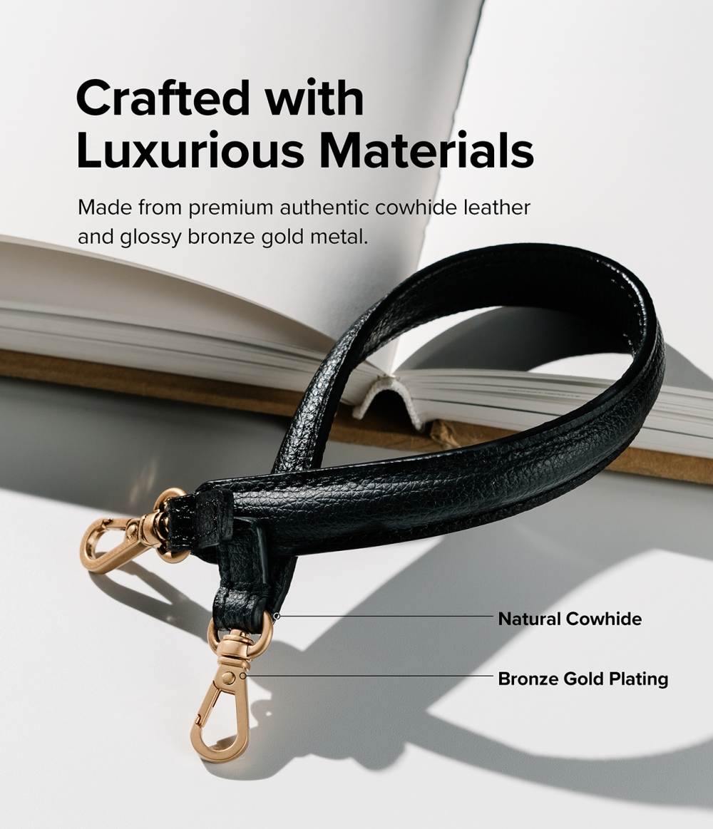 Leather Hand Strap Para Folio Signature