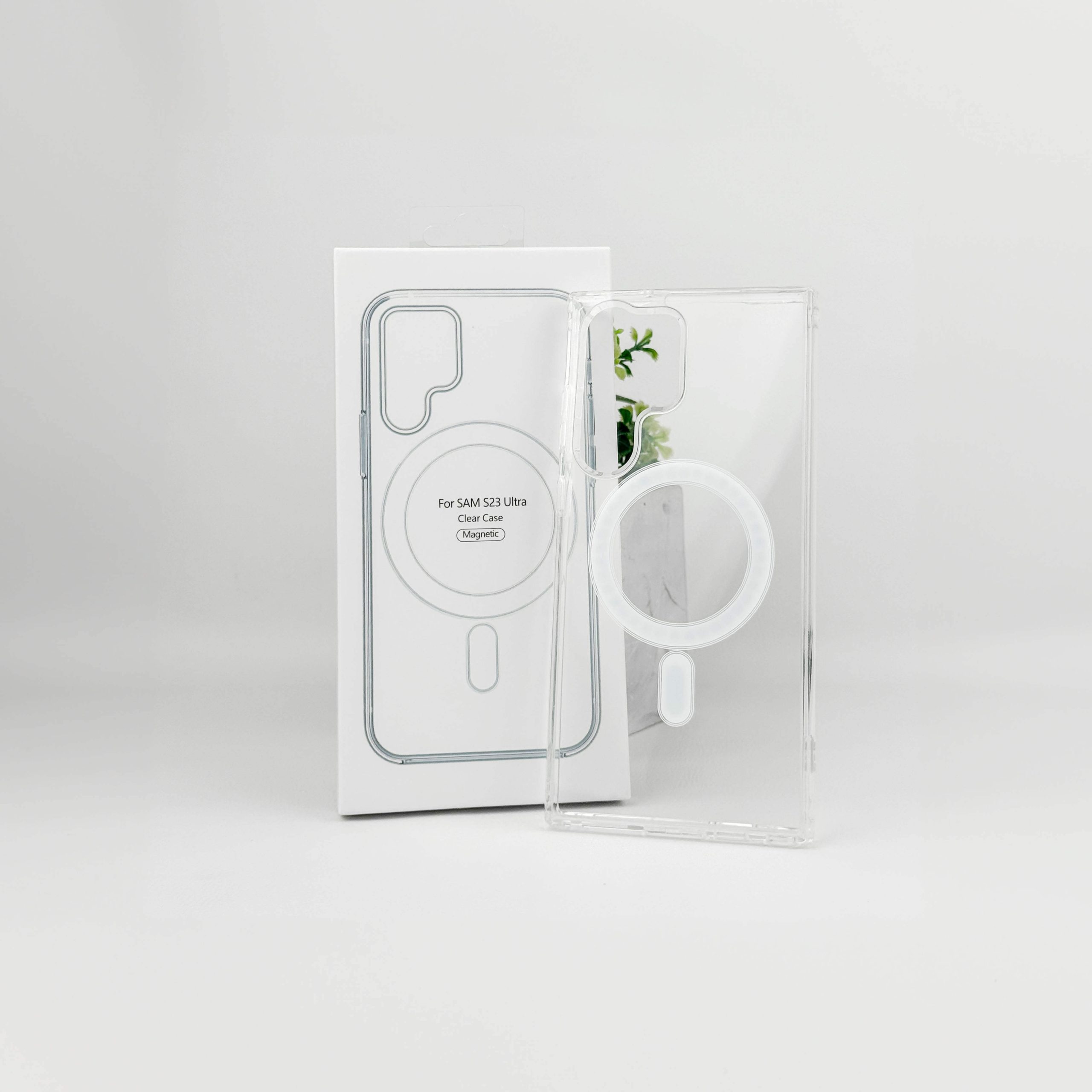 Estuche para Galaxy S23 Ultra - Transparente Magnético