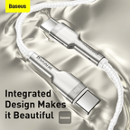 Cable Tipo C a Tipo C Baseus Cafule Series Metal Data Cable 100W 1m