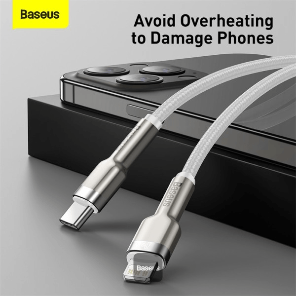 Cable Baseus Cafule Series Metal Data Cable Type-C to Lightning 20W 1M
