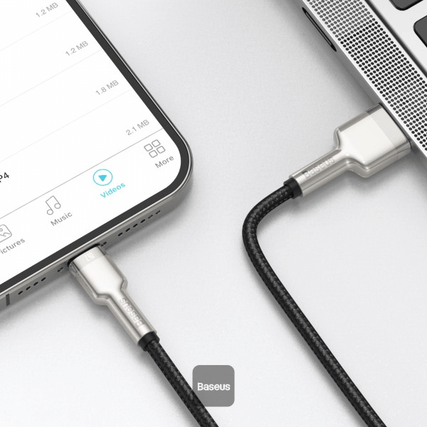 Cable Baseus Cafule Series Metal Data Cable USB A to Lightning 1m