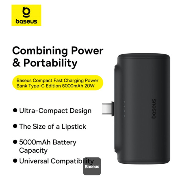 PowerBank Baseus Compact Type-C Edition 5000mAh 20W