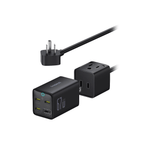 Cubo de Carga 67W - Baseus Power Combo Mini Power Strip - Cosmic Black