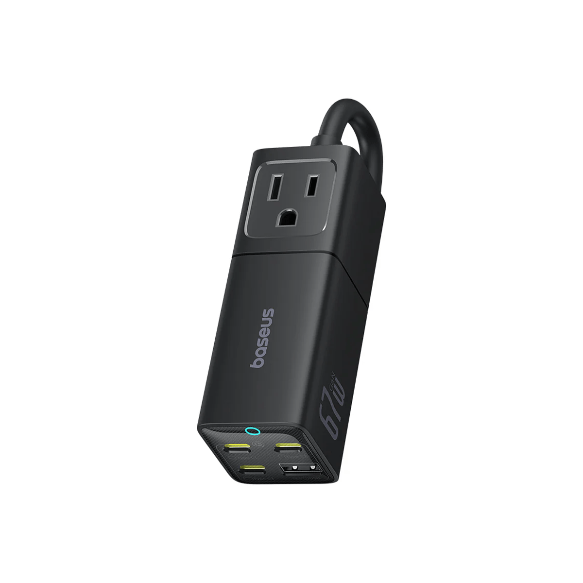 Cubo de Carga 67W - Baseus Power Combo Mini Power Strip - Cosmic Black