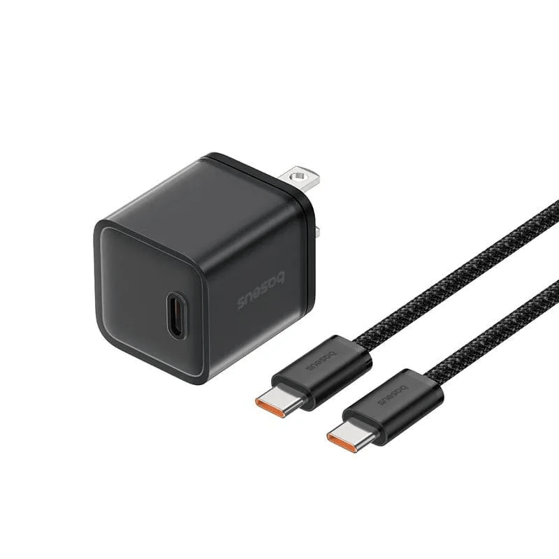 Cargador Cable y Cubo - Baseus 30W GAN5S Carga Rápida