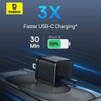 Cargador Cable y Cubo - Baseus 30W GAN5S Carga Rápida