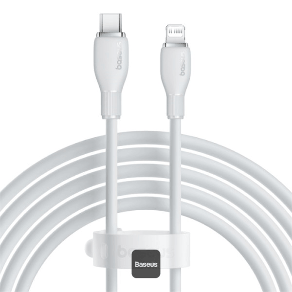 Cable Tipo C a Lightning 1.2m - Baseus Pudding Series Fast Charging 20W - Stellar White
