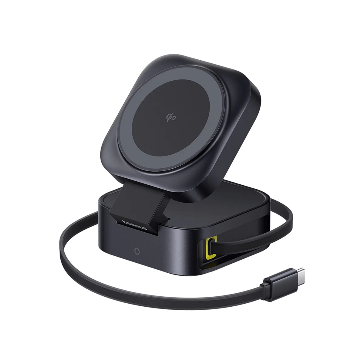 Stand 2 en 1 - Baseus Pico Go Series 2-in-1 Magnetic Wireless Charger Qi2 67W - Cosmic Black