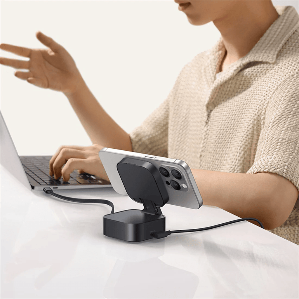 Stand 2 en 1 - Baseus Pico Go Series 2-in-1 Magnetic Wireless Charger Qi2 67W - Cosmic Black