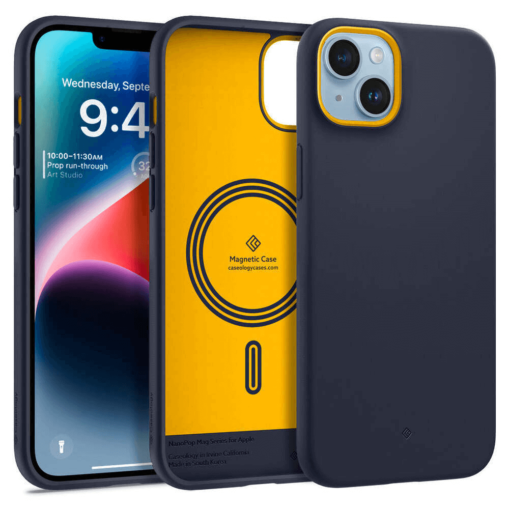 Estuche para iPhone 13 / 14 - Caseology Nano Pop Mag - Blueberry Navy