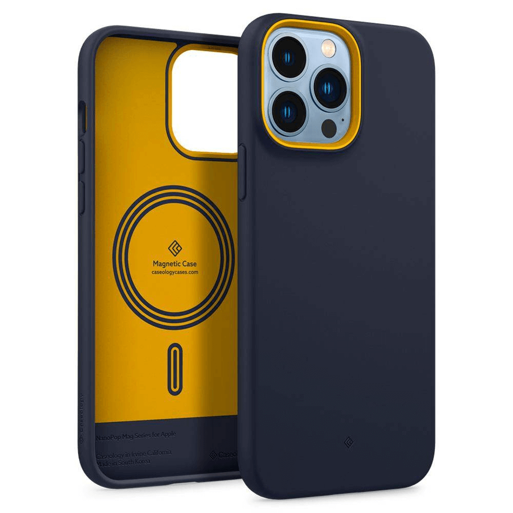 Estuche para iPhone 13 Pro - Caseology Nano Pop Mag - Blueberry Navy