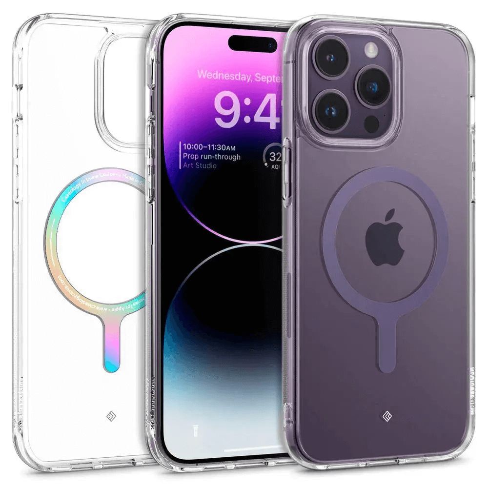 Estuche para iPhone 14 Pro Max - Caseology Capella Mag - Clear Purple