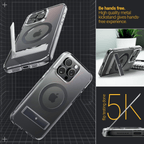 Estuche para iPhone 15 Pro Max Caseology - Capella Mag Kickstand Clear
