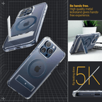 Estuche para iPhone 15 Pro Max Caseology - Capella Mag Kickstand Clear
