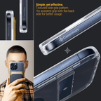 Estuche para iPhone 15 Pro Max Caseology - Capella Mag Kickstand Clear