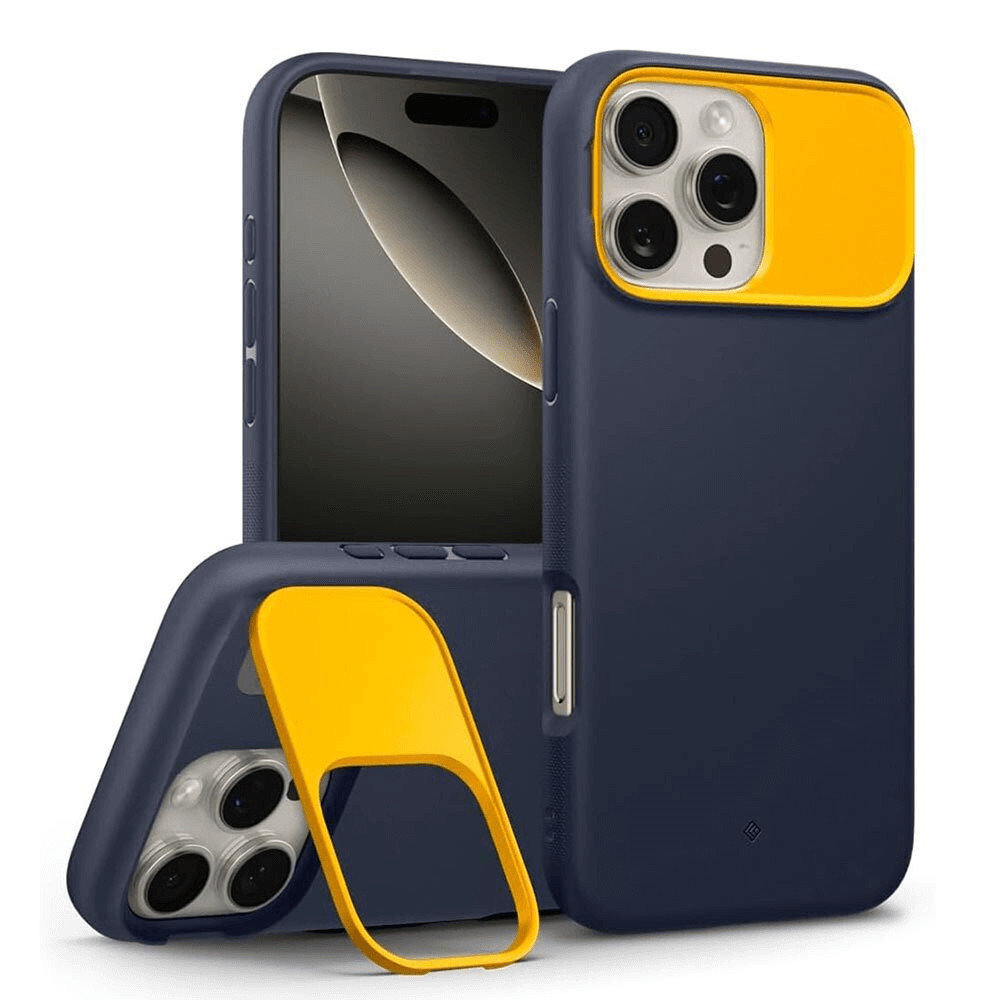 Estuche para iPhone 16 Pro Max - Caseology Nano Pop Mag Kickstand - Blueberry Navy