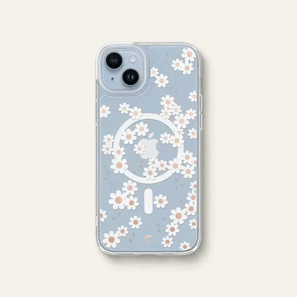 Estuche para iPhone 14 - Cyrill Cecile Mag - White Daisy