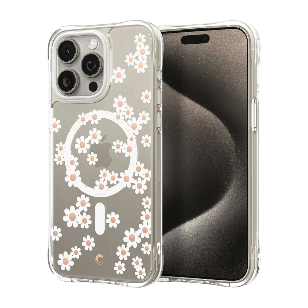 Estuche para iPhone 15 Pro Max - Cyrill Cecile Mag - White Daisy