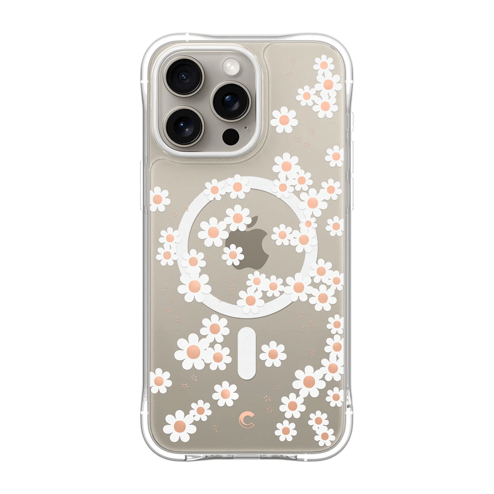 Estuche para iPhone 15 Pro Max - Cyrill Cecile Mag - White Daisy