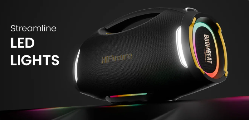 Bocina con Micrófono - HiFuture Boombeat Outdoor - Black