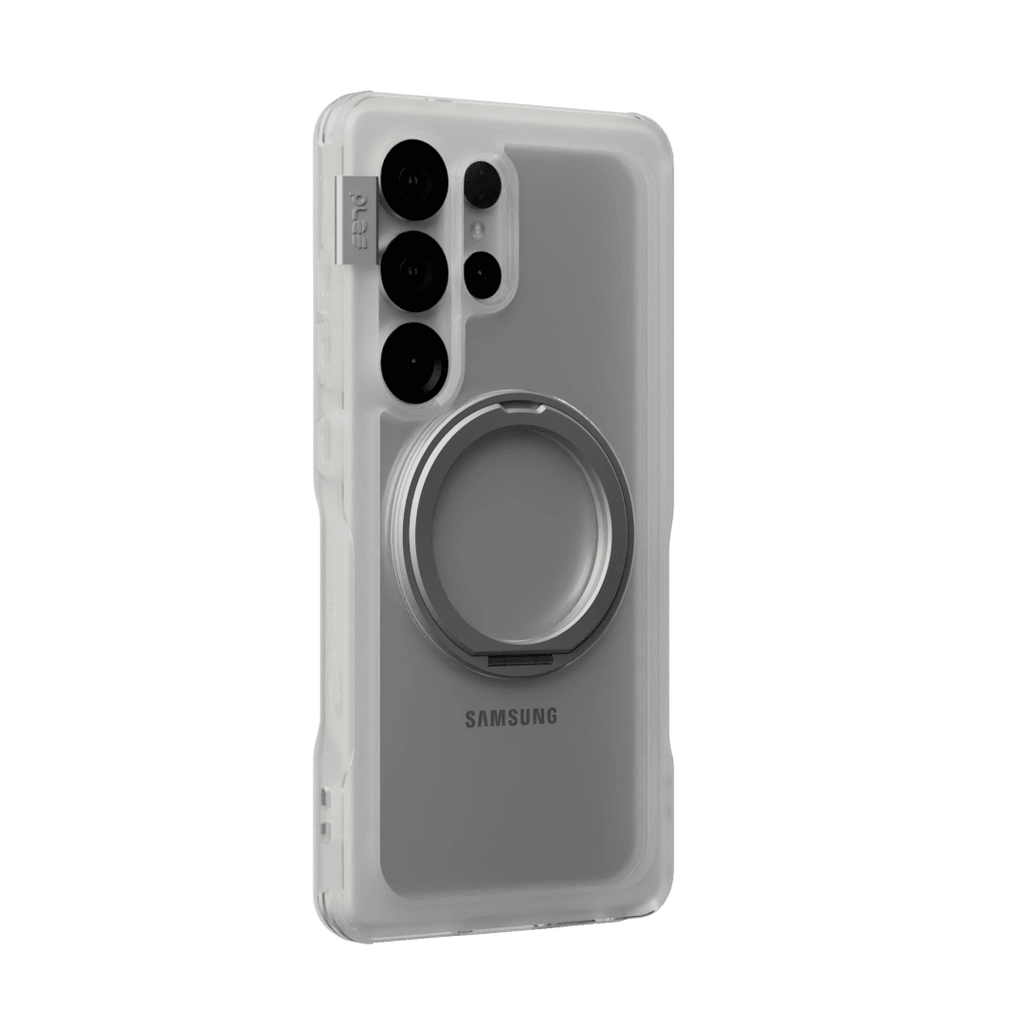 Estuche para Galaxy S25 Ultra - Ples Arche Mag Stand Matt - Clear/Silver