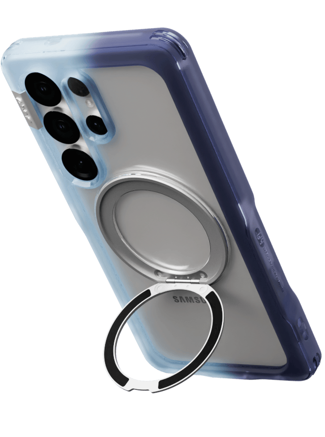 Estuche para Galaxy S25 Ultra - Ples Arche TwoFace Mag Stand - Retro Blue/Future Dusk