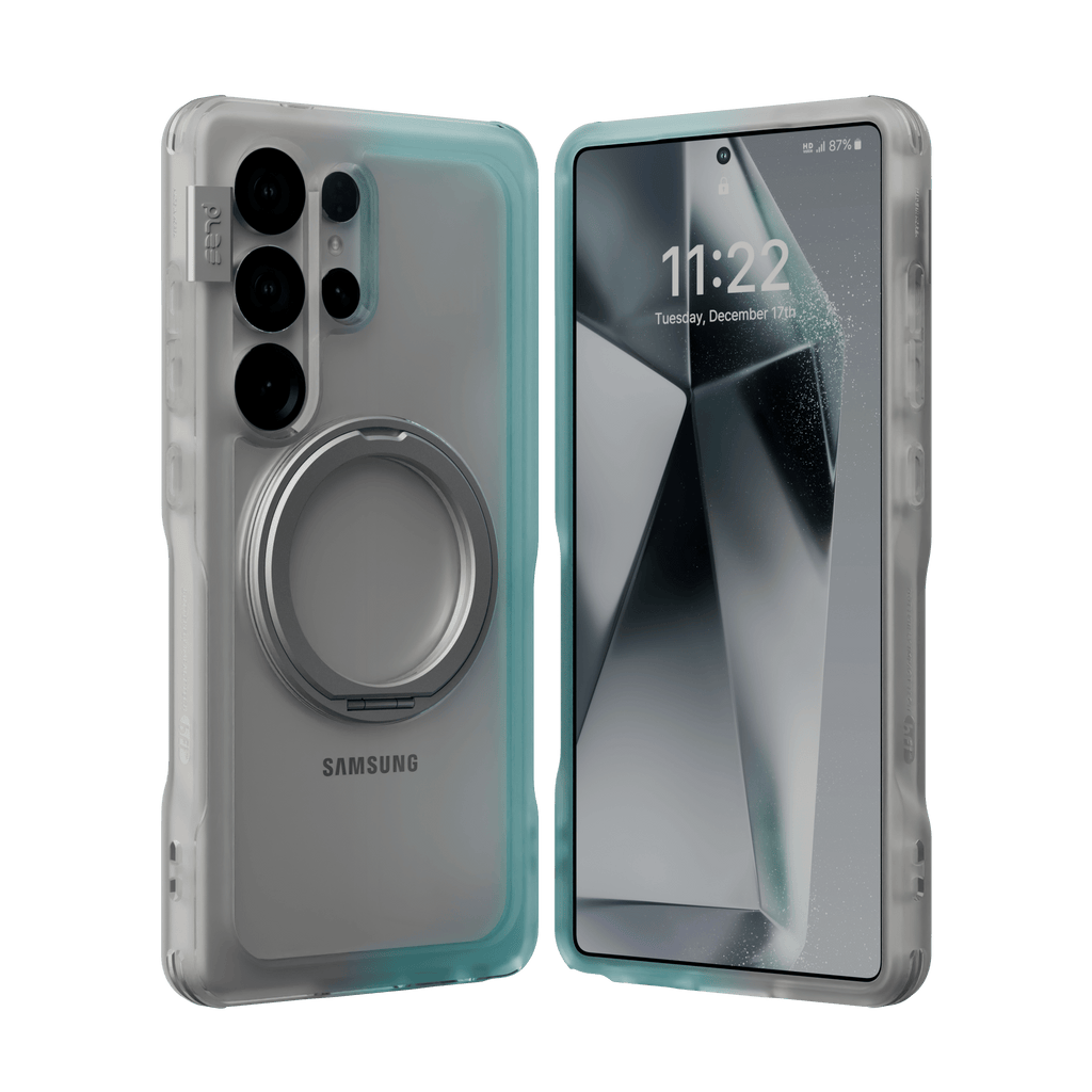 Estuche para Galaxy S25 Ultra - Ples Arche TwoFace Mag Stand - Silver/Powder Blue
