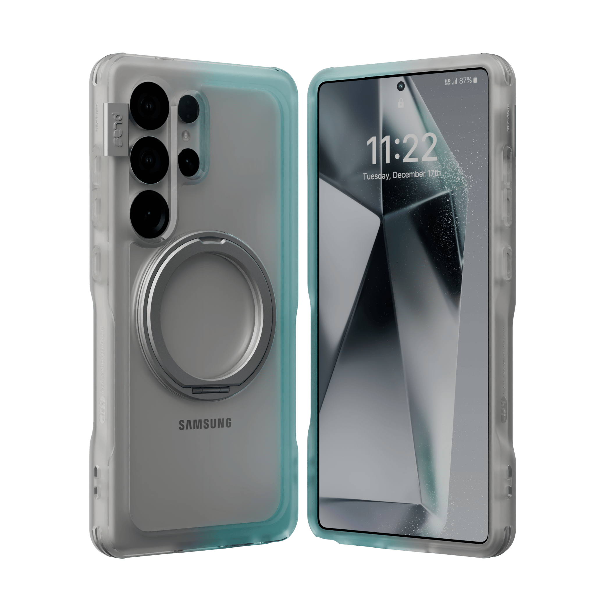 Estuche para Galaxy S25 Ultra - Ples Arche TwoFace Mag Stand - Silver/Powder Blue