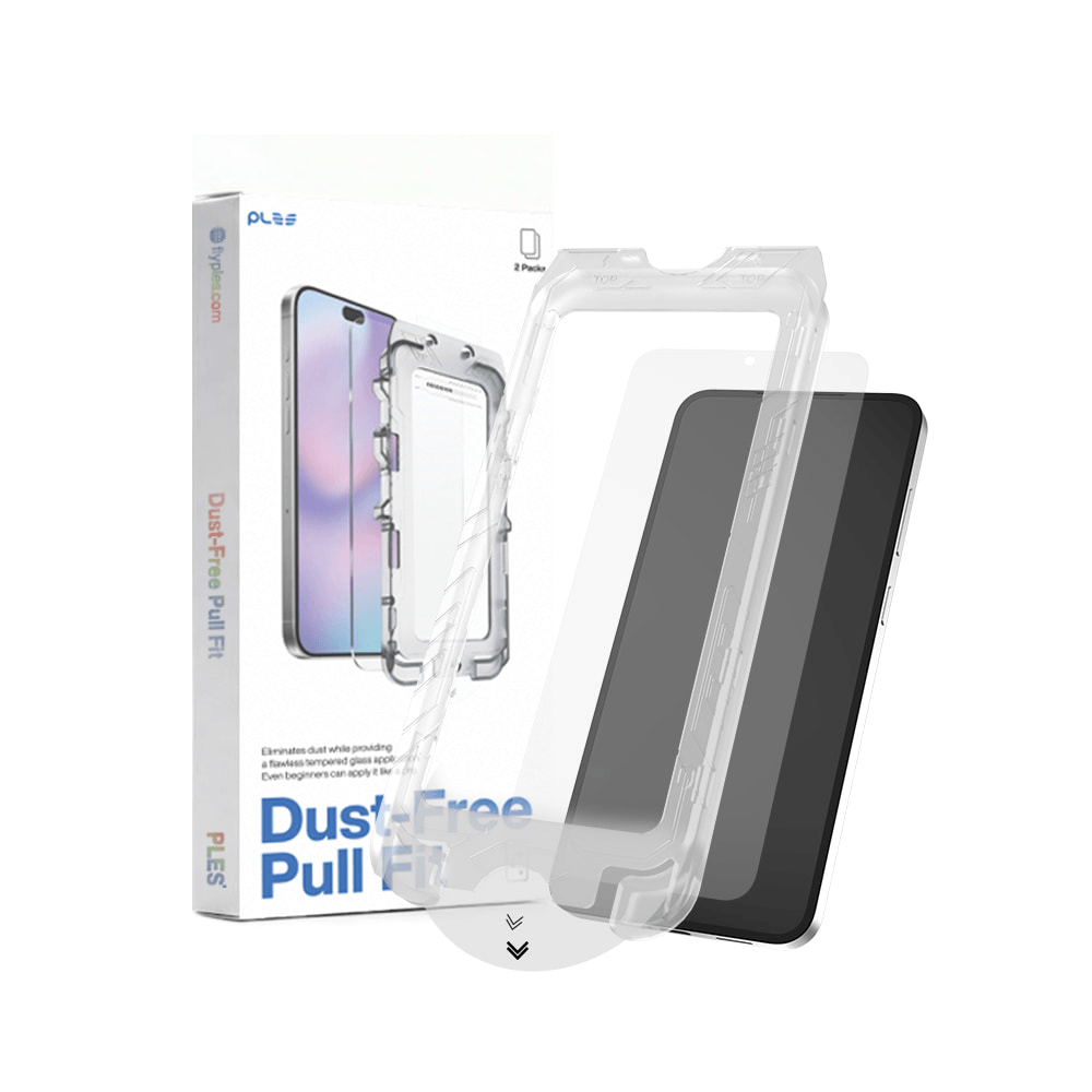 Vidrio Templado para Galaxy S26 Ultra – Ples Dust-Free Pull Fit Tempered Glass (Pack de 2)