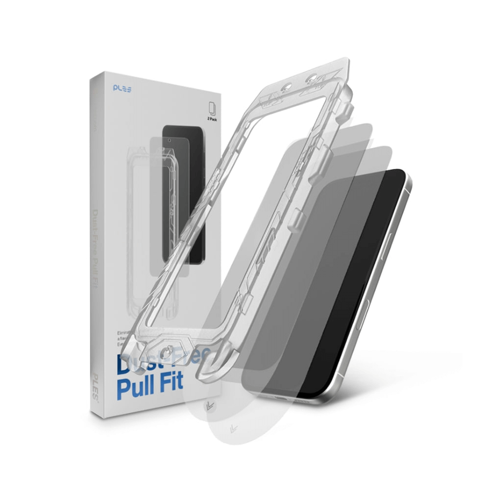 Vidrio Templado para iPhone 17 Pro Max - Ples Dust-Free Easy Slide Guard Secret (Pack de 2)