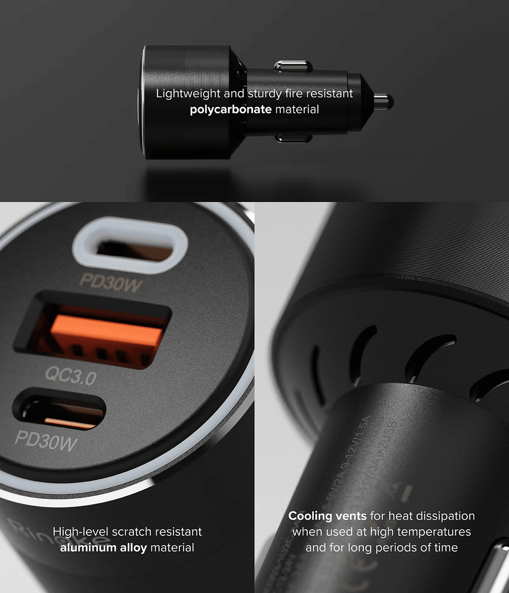 Cargador para Carro - Ringke 3 Port Fast Charger