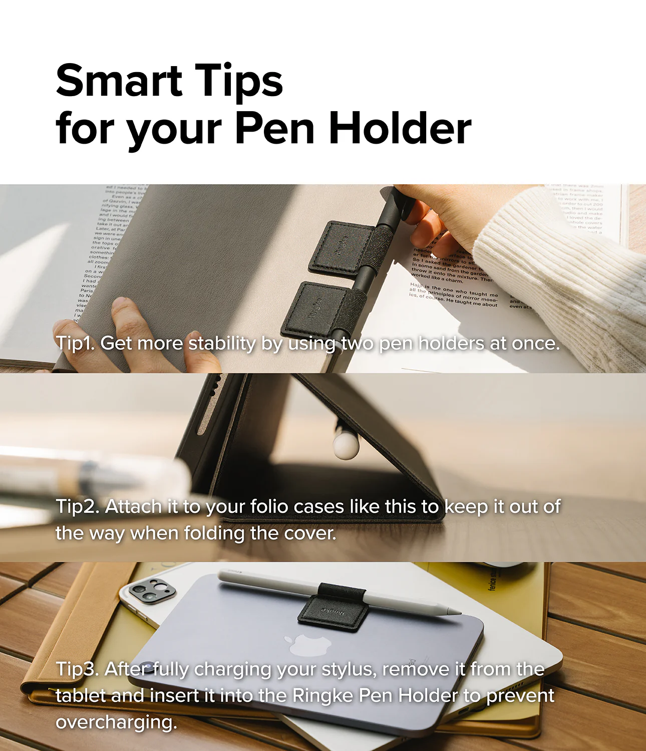 Portalápices - Ringke Pen Holder (1) - Black