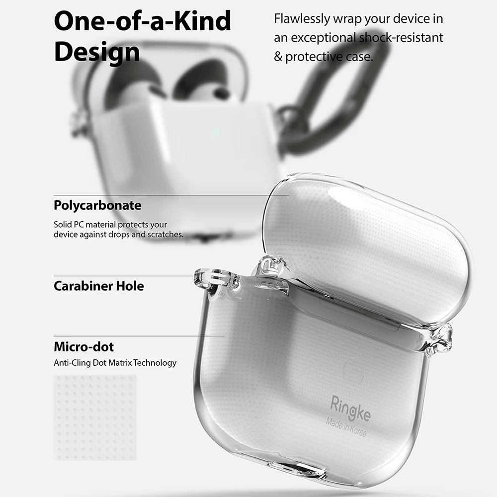 Estuche para AirPods 3 - Ringke Hinge - Clear