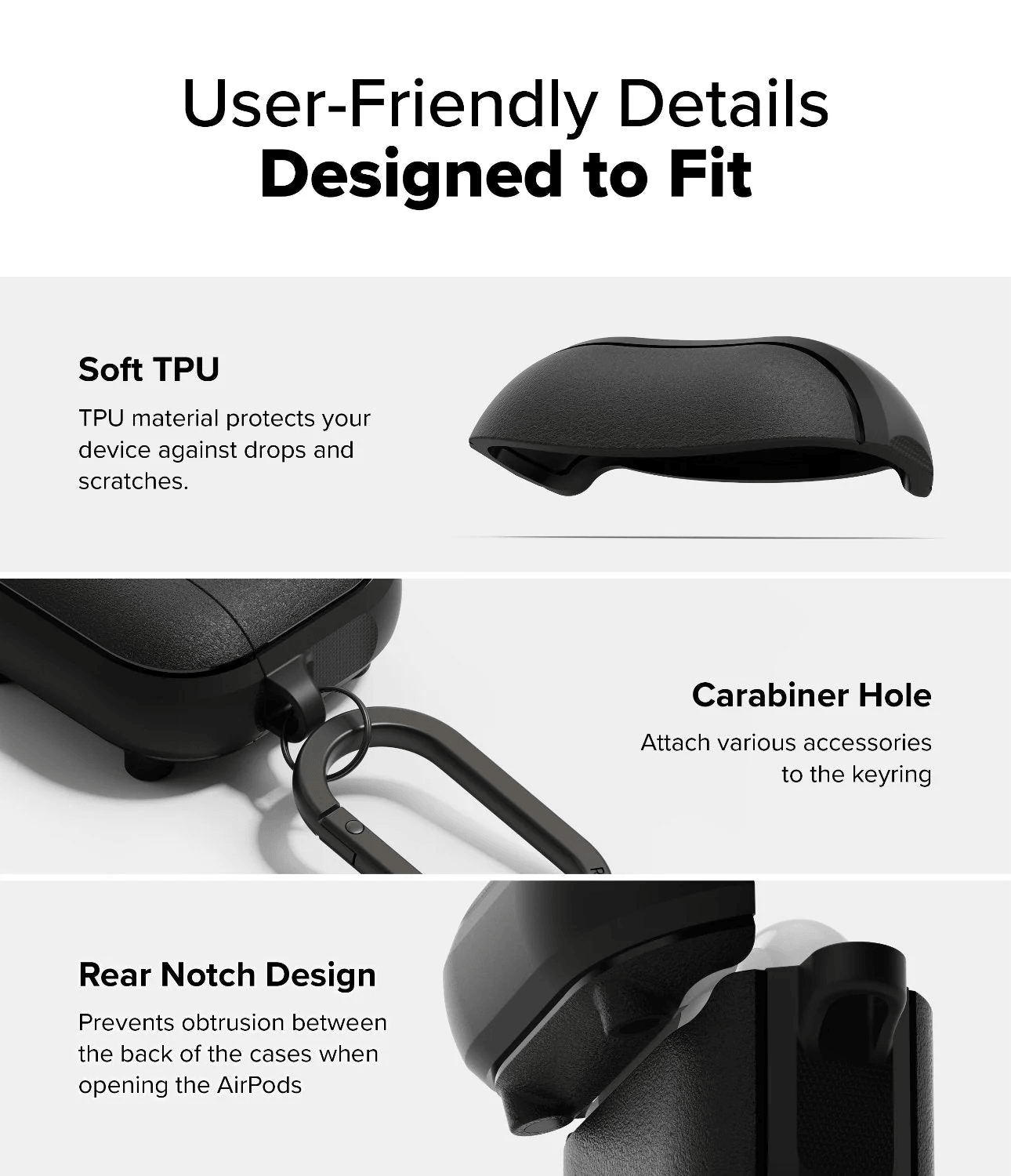 Estuche para AirPods 4 - Ringke Onyx Magnetic