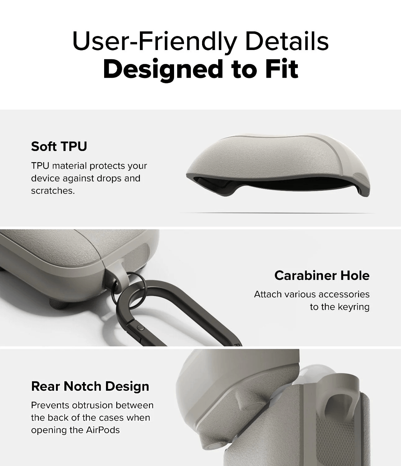Estuche para AirPods 4 - Ringke Onyx Magnetic