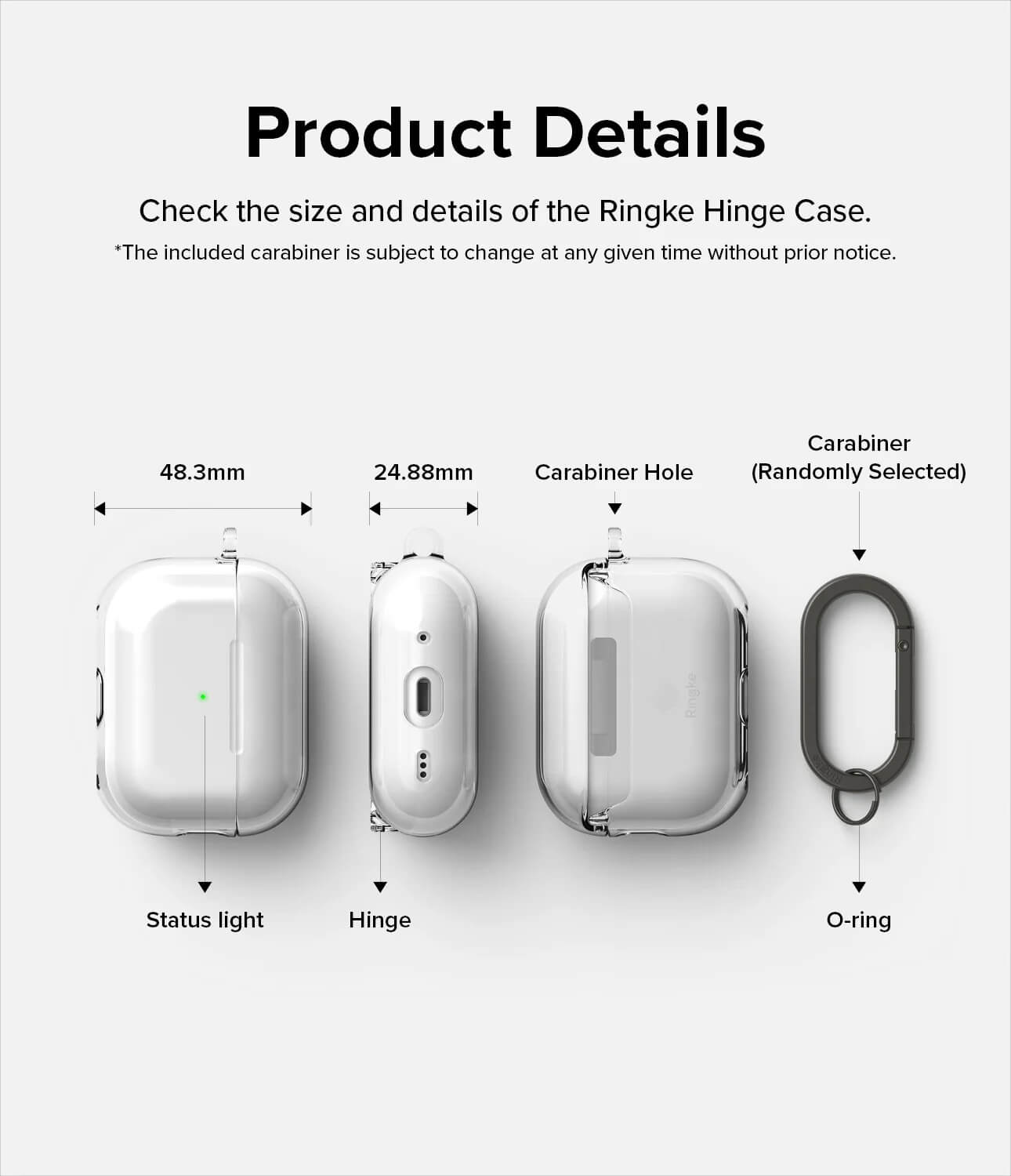 Estuche para AirPods Pro 2 - Ringke Hinge Clear