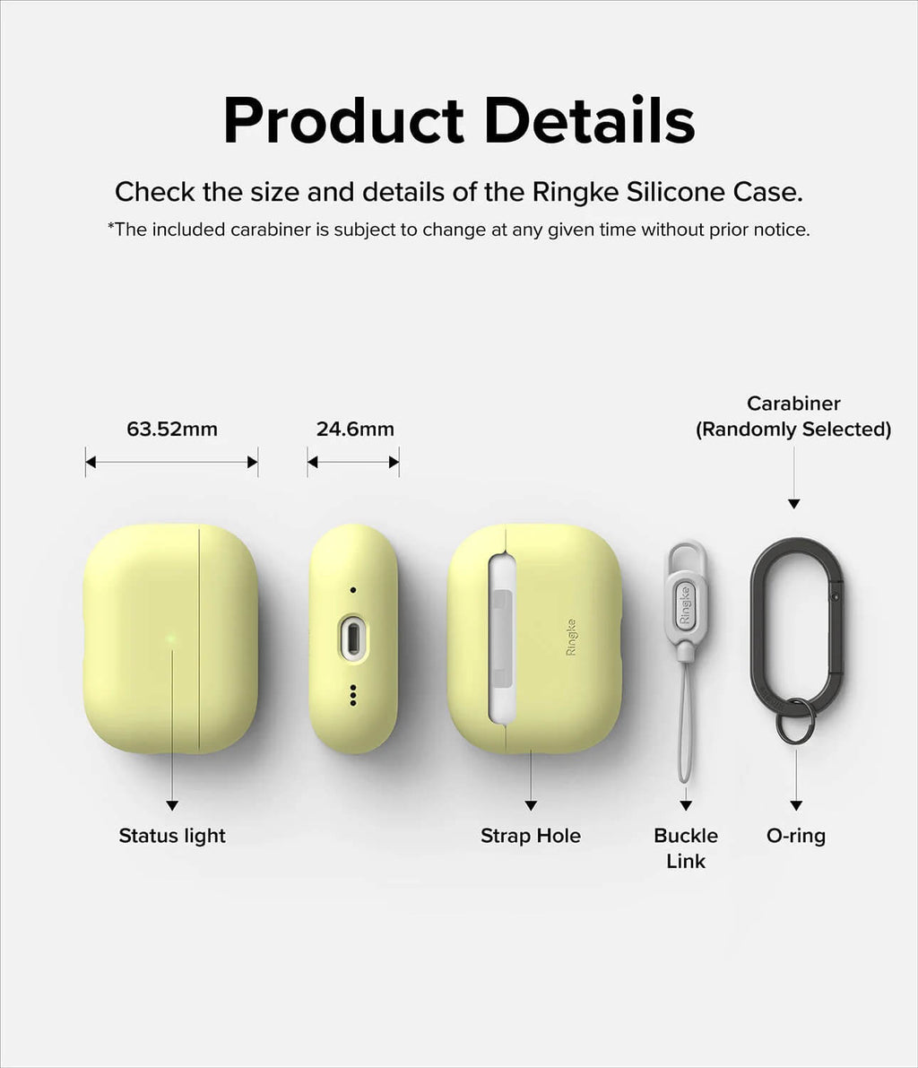 Estuche para AirPods 2 Pro - Ringke Silicone - Mellow Yellow