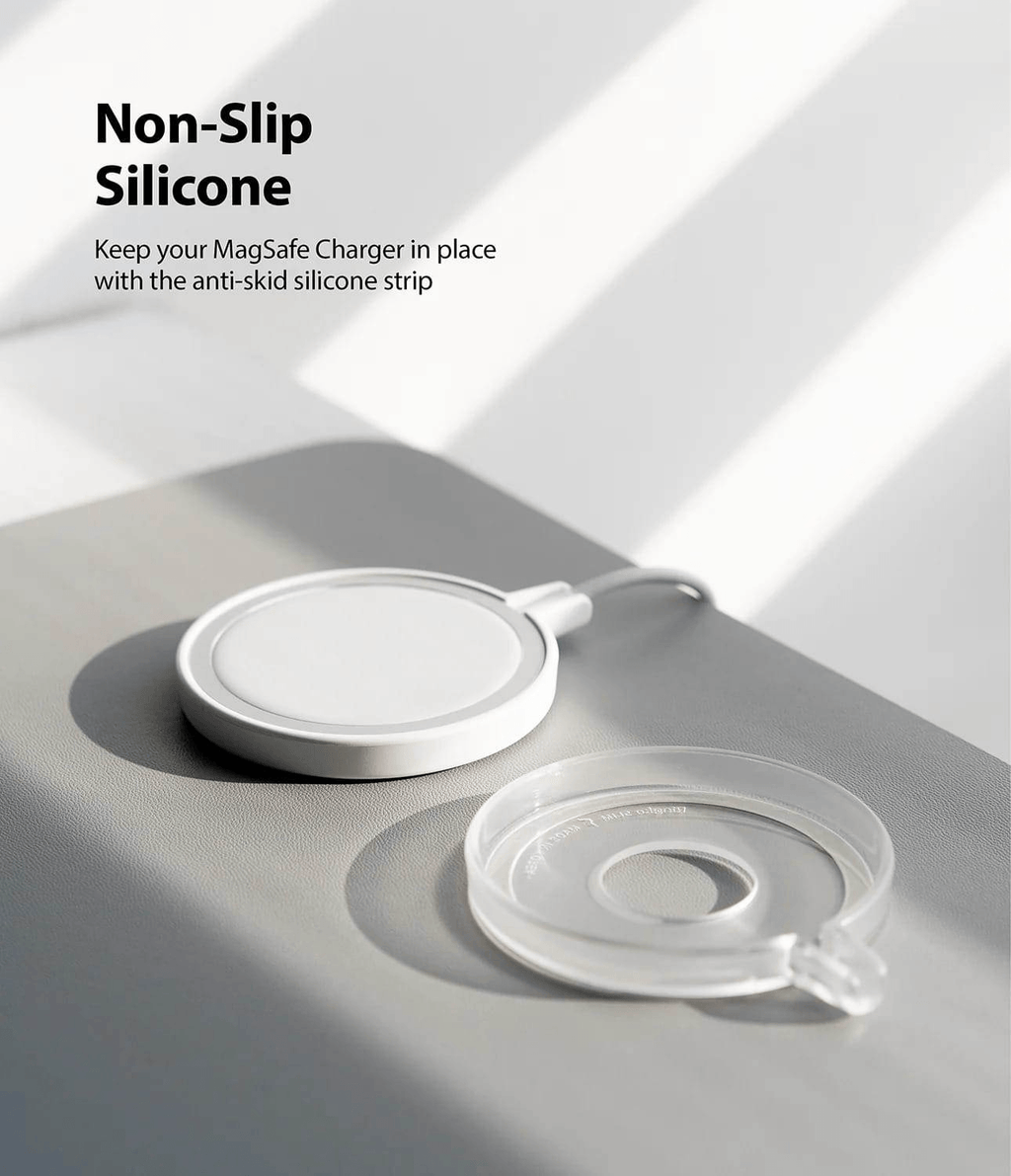 Estuche para Cargador de AirTag - Ringke MagSafe Charger Slim - Matte Clear