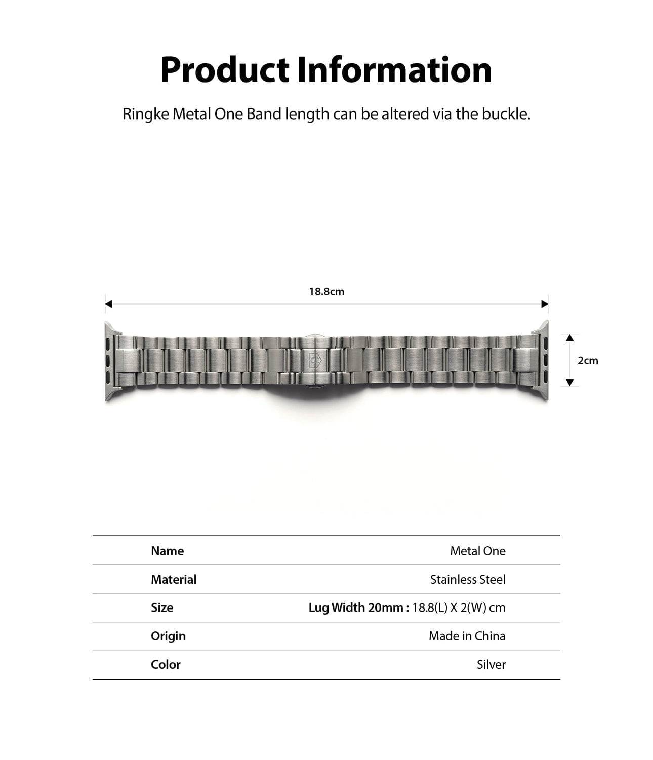 Pulsera para Apple Watch - Ringke Metal One