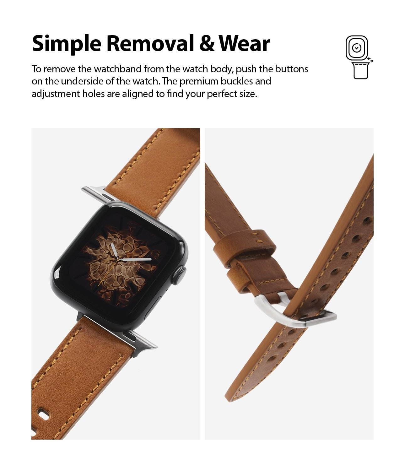 Pulsera para Apple Watch - Ringke Leather One Classic