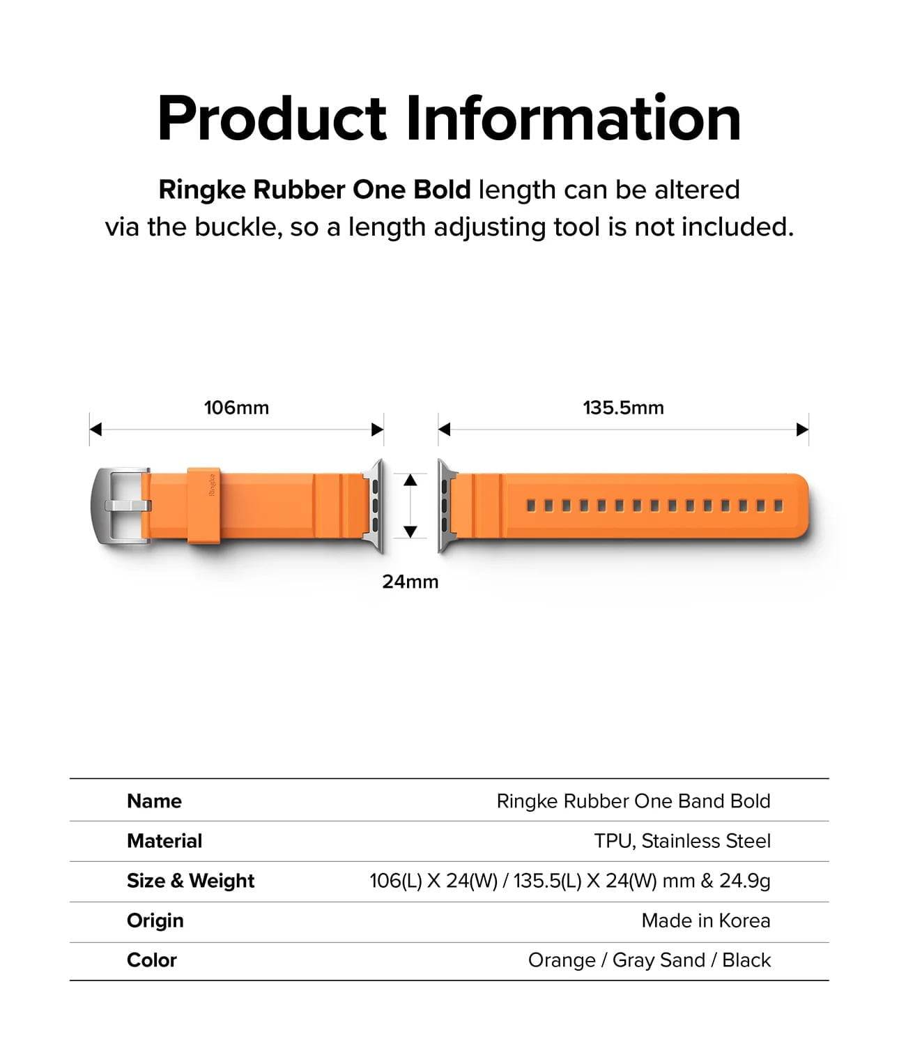 Pulsera para Apple Watch - Ringke Rubber One Bold