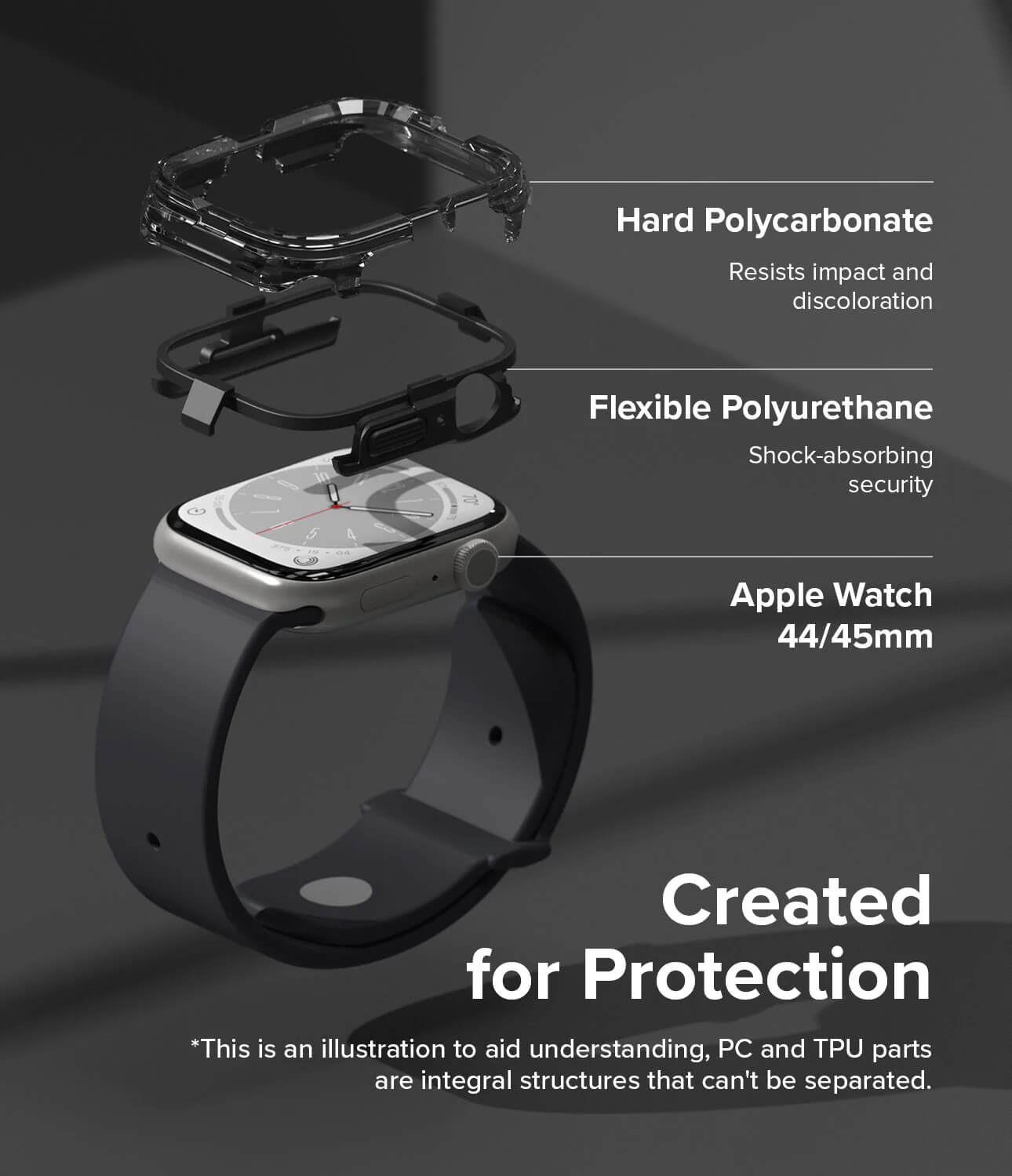 Estuche para Apple Watch – Ringke Fusion Bumper Black