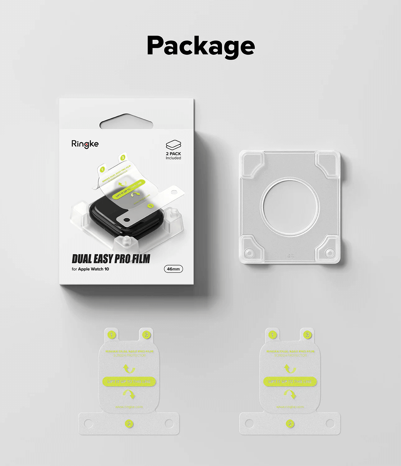 Protector de Pantalla para Apple Watch - Ringke Dual Easy Pro (Pack de 2)