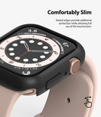 Estuche para Apple Watch - Ringke Slim Clear + Matte Black 45mm