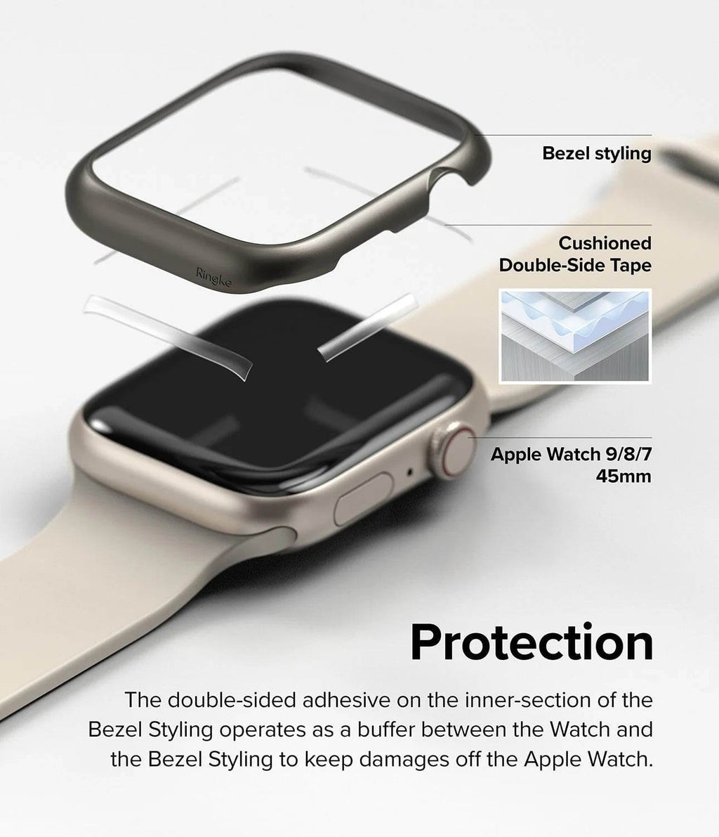 Estuche para Apple Watch - Ringke Bezel Styling Glossy Black (03)