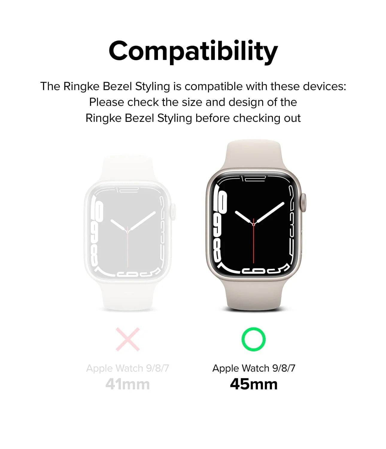Estuche para Apple Watch - Ringke Bezel Styling Glossy Black (03)