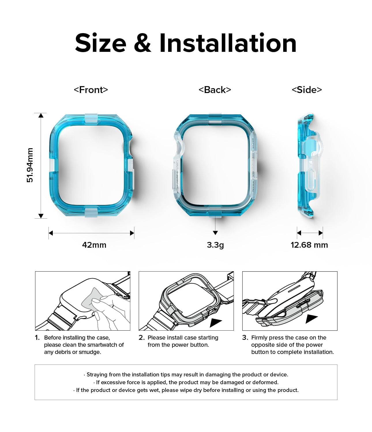 Estuche para Apple Watch - Ringke Fusion Bumper