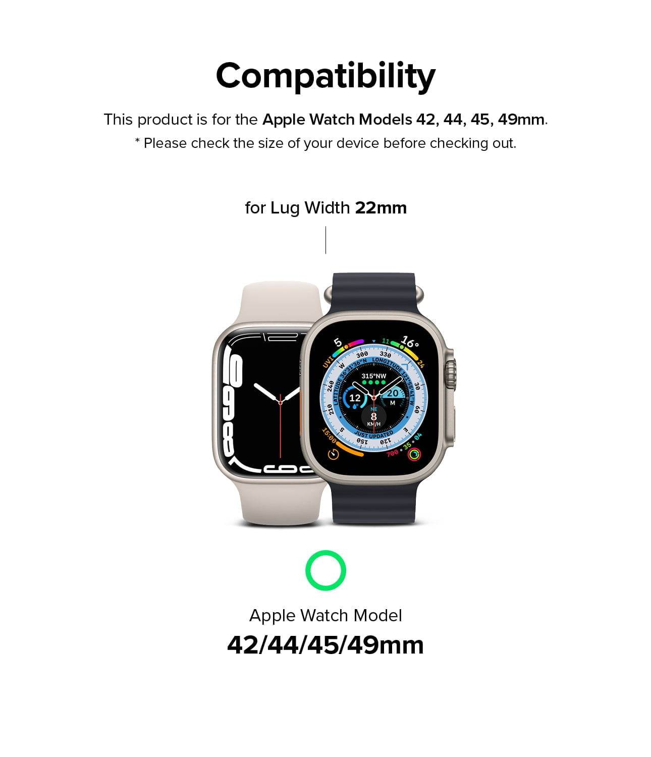 Pulsera para Apple Watch 49mm / 45mm / 44mm / 42mm - Ringke Metal One