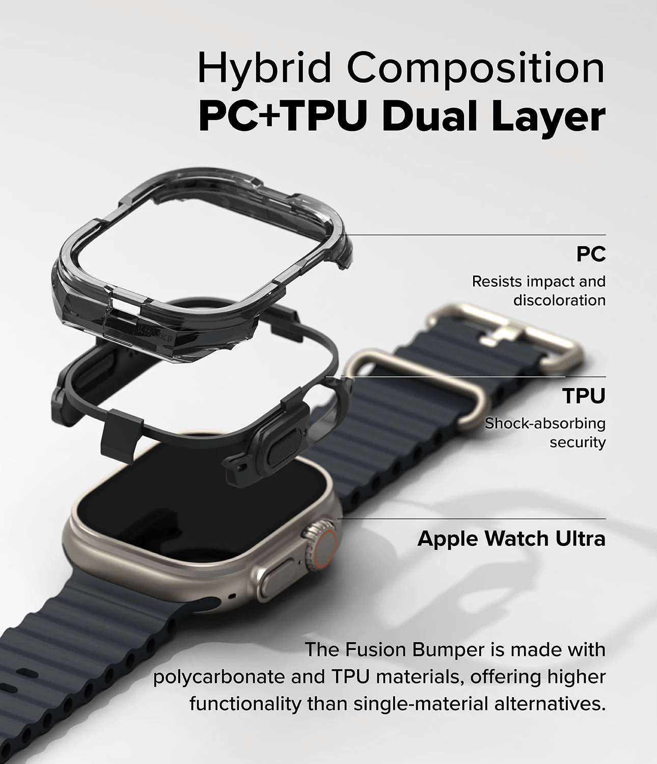 Estuche para Apple Watch Ultra - Ringke Fusion Bumper